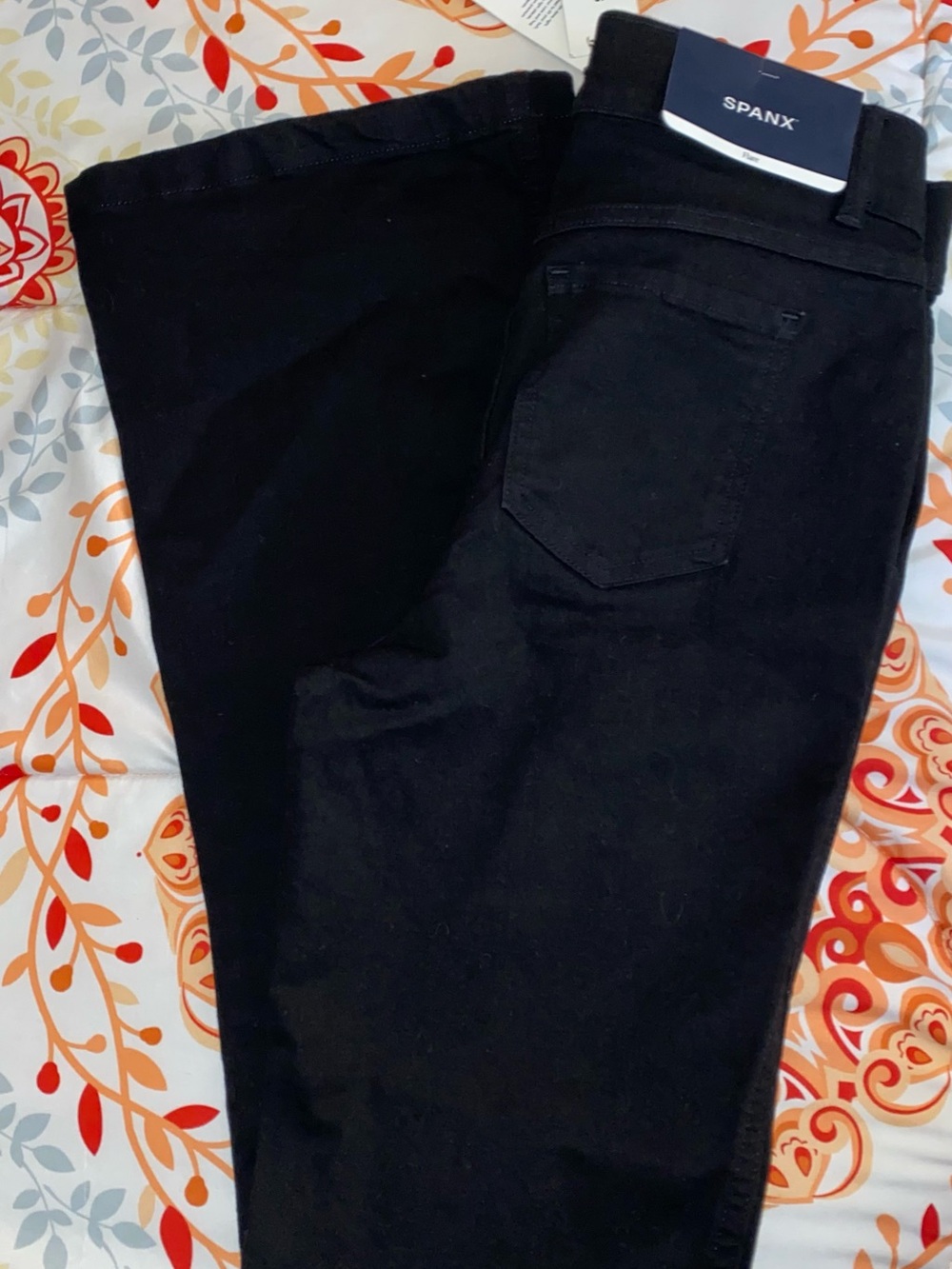 SPANX Black Boot-Cut Flare Pants